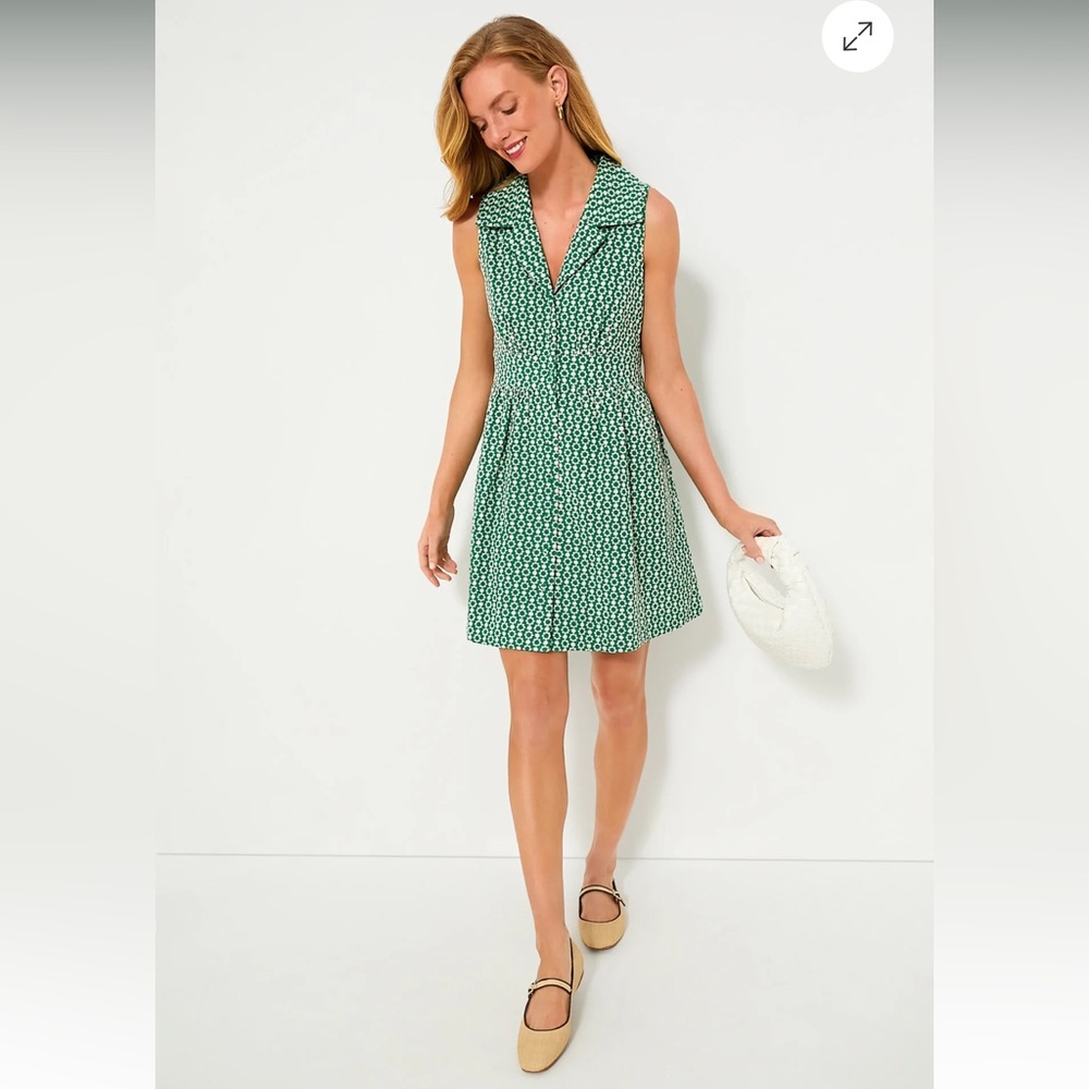 NWT POMANDER PLACE
Greenbriar Eyelet Sleeveless Noelle Shirt Dress Small